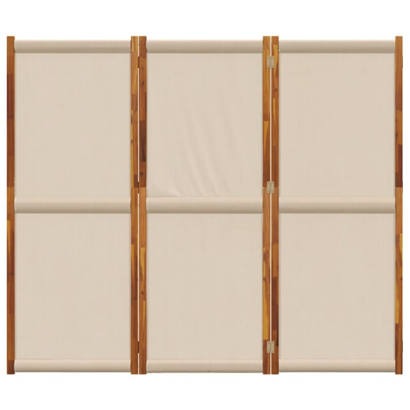 Parawan 3-panelowy, taupe, 210x180 cm