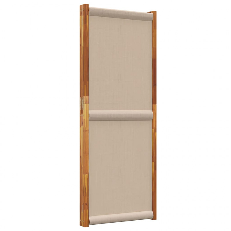Parawan 3-panelowy, taupe, 210x180 cm