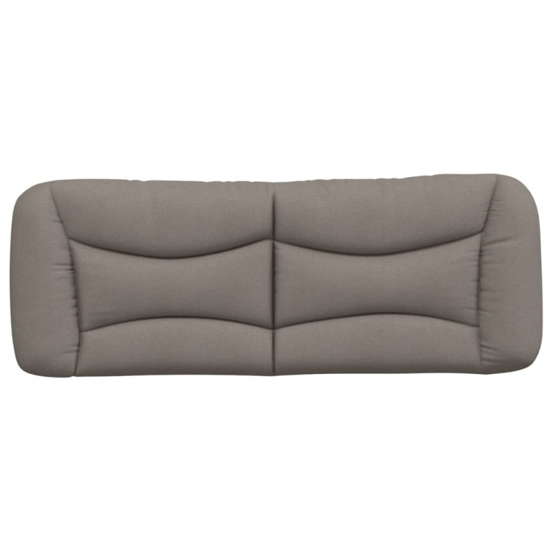 Poduszka na wezgłowie, kolor taupe, 120 cm, tkanina