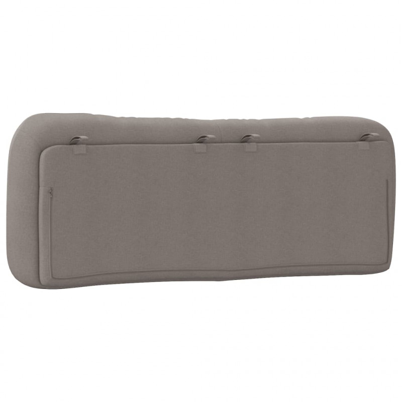 Poduszka na wezgłowie, kolor taupe, 120 cm, tkanina