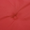 Poduszka na leżak, czerwona, (75+105)x50x4 cm