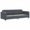 Sofa z materacem do spania, ciemnoszara, 80x200 cm, aksamit
