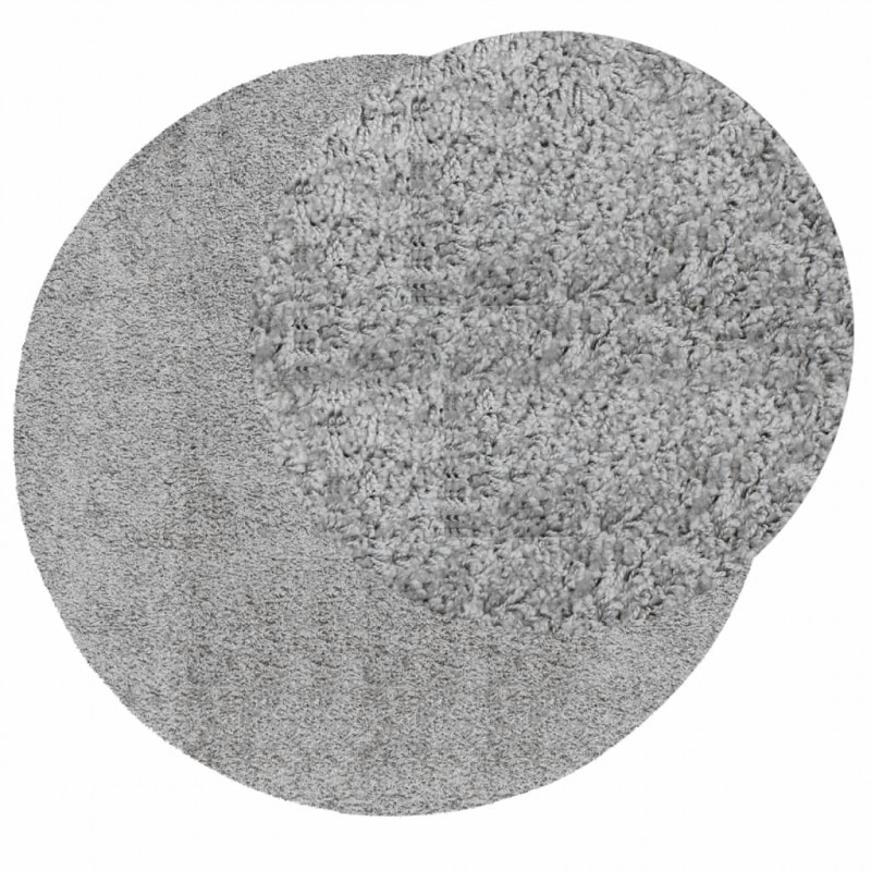 Dywan z długim włosiem PAMPLONA, szary, Ø 80 cm