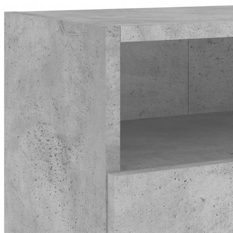 Ścienna szafka TV, szarość betonu, 100x30x30 cm