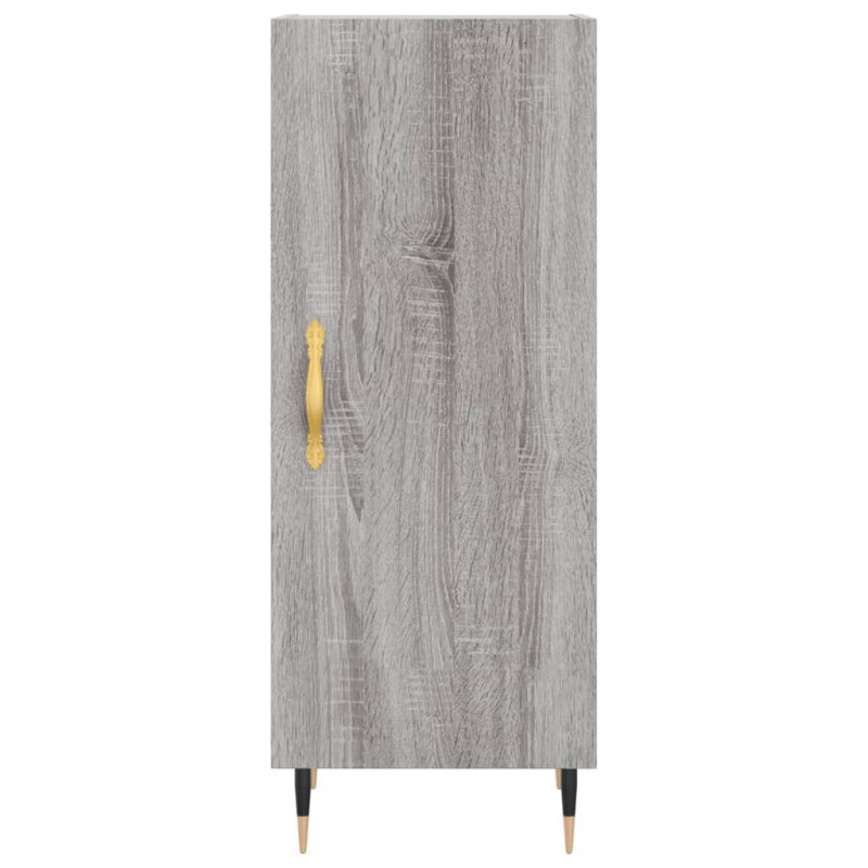 Szafka, szary dąb sonoma, 34,5x34x90 cm materiał drewnopochodny
