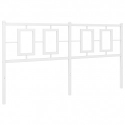Metalowe wezgłowie, białe, 150 cm