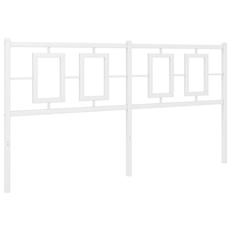 Metalowe wezgłowie, białe, 150 cm