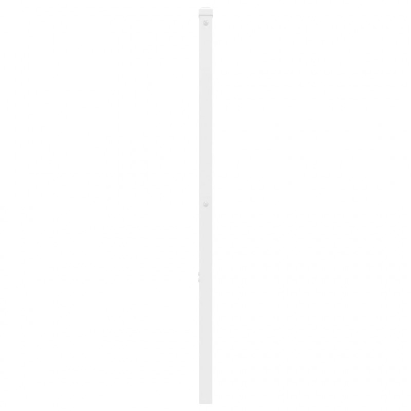 Metalowe wezgłowie, białe, 180 cm