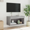 Szafka pod TV, z LED, kolor szary dąb sonoma, 60x30x30 cm