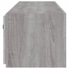 Ścienne szafki TV z LED, 2 szt., szary dąb sonoma, 80x35x31 cm