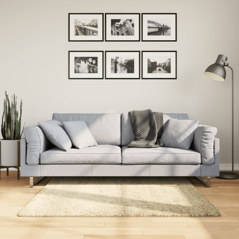 Dywan z długim włosiem PAMPLONA, złoty, 120x120 cm