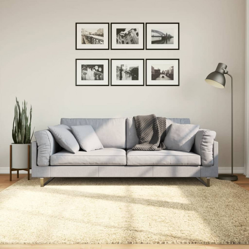 Dywan z długim włosiem PAMPLONA, złoty, 200x200 cm