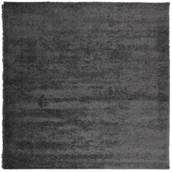 Dywan z długim włosiem PAMPLONA, antracytowy, 120x120 cm
