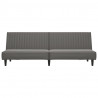 2-osobowa sofa, szara, sztuczna skóra