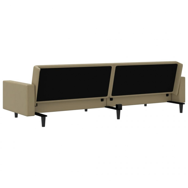 2-osobowa sofa, cappuccino, sztuczna skóra