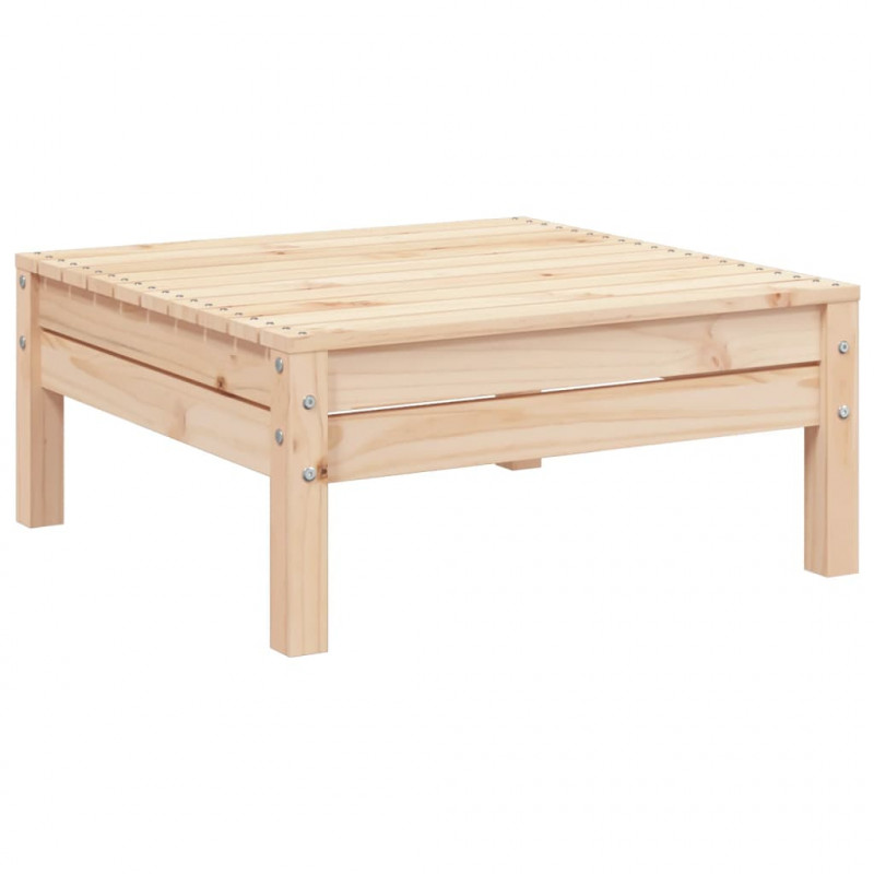 Ogrodowa sofa 2-osobowa z podnóżkiem, lite drewno sosnowe
