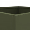 Donice, 2 szt., oliwkowa, 42x40x39 cm, stal