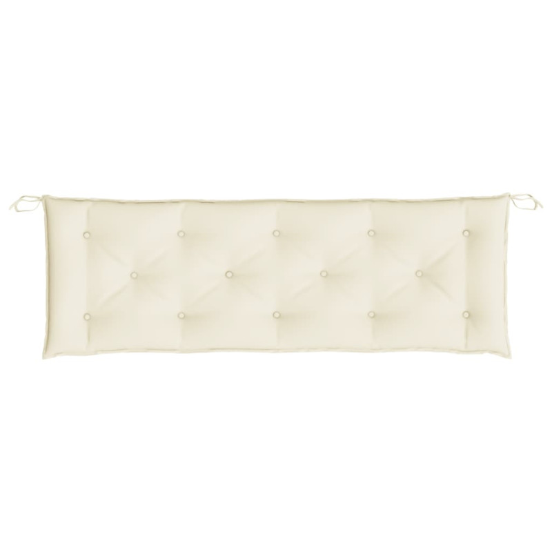 Poduszka na ławkę ogrodową, kremowa 150x50x7 cm, tkanina Oxford