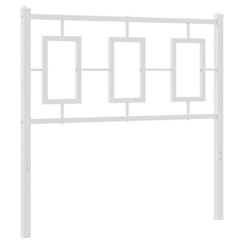 Metalowe wezgłowie, białe, 90 cm