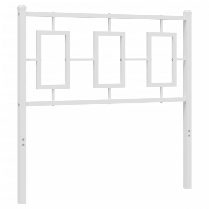 Metalowe wezgłowie, białe, 90 cm