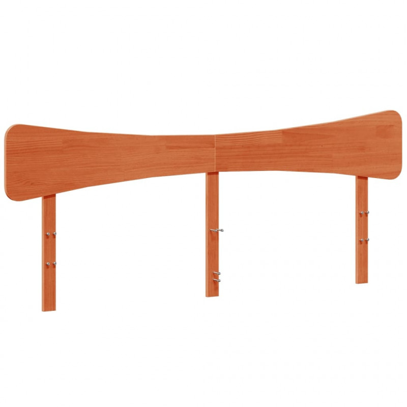 Wezgłowie do łóżka, woskowy brąz, 180 cm, lite drewno sosnowe