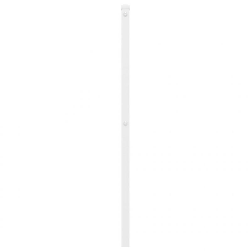 Metalowe wezgłowie, białe, 80 cm