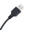 Zagłówek z półkami i LED, szarość betonu, 100x17x102 cm