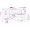 Szafka pod telewizor, 80x33x46 cm, lite drewno mango