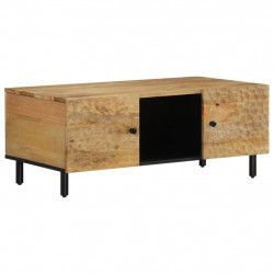 Stolik kawowy, 100x54x40 cm, lite drewno mango