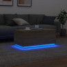 Stolik kawowy z oświetleniem LED, dąb sonoma, 90x50x40 cm