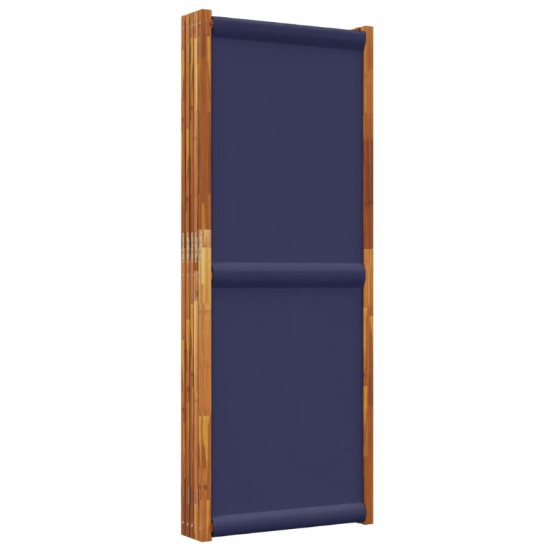 Parawan 5-panelowy, ciemnoniebieski, 350x180 cm
