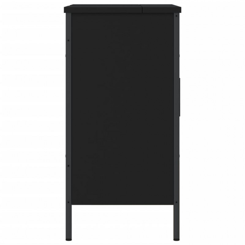 Szafka pod umywalkę, czarna, 60x30x60 cm