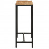 Stolik konsolowy, 110x30x75 cm, surowe drewno mango i żelazo