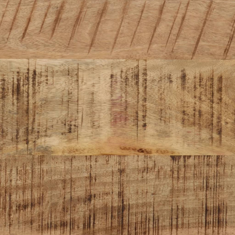 Stolik konsolowy, 110x30x75 cm, surowe drewno mango i żelazo