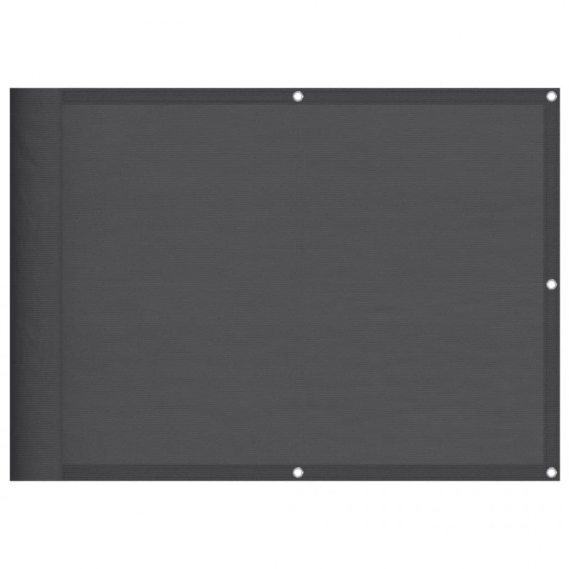 Parawan balkonowy, antracyt, 75x800 cm, 100% poliester Oxford