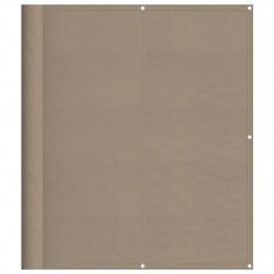 Parawan balkonowy, taupe, 120x800 cm, 100% poliester Oxford