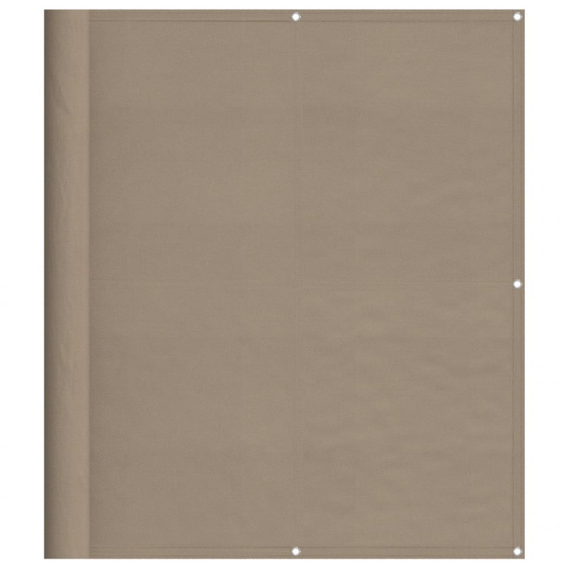 Parawan balkonowy, taupe, 120x800 cm, 100% poliester Oxford