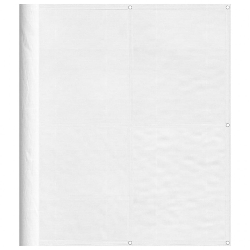 Parawan balkonowy, biały, 120x700 cm, 100% poliester Oxford