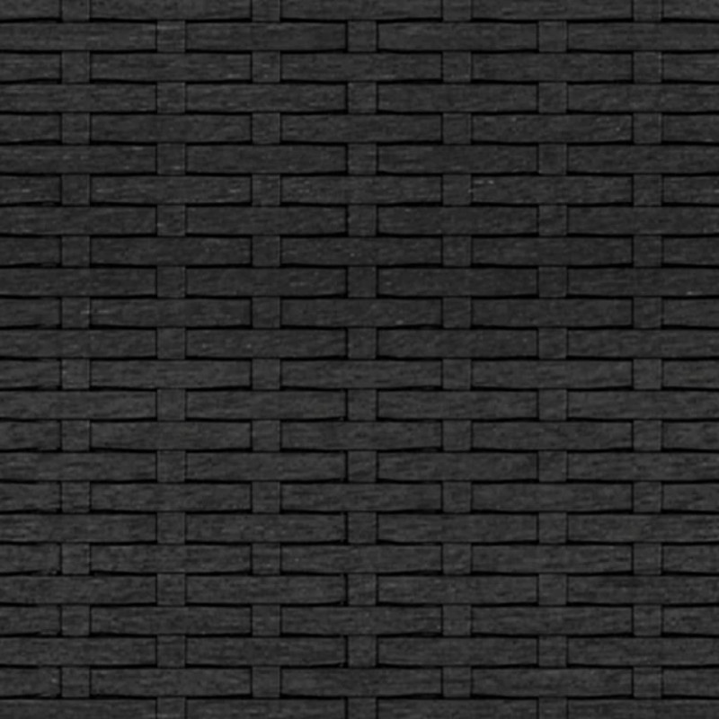 3-osobowa sofa ogrodowa z poduszkami, czarna, polirattan