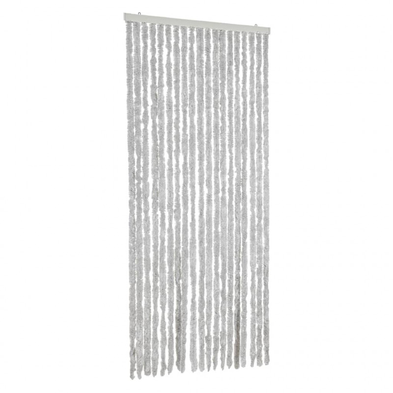 Zasłona przeciwko owadom, szara, 56x185 cm, szenil