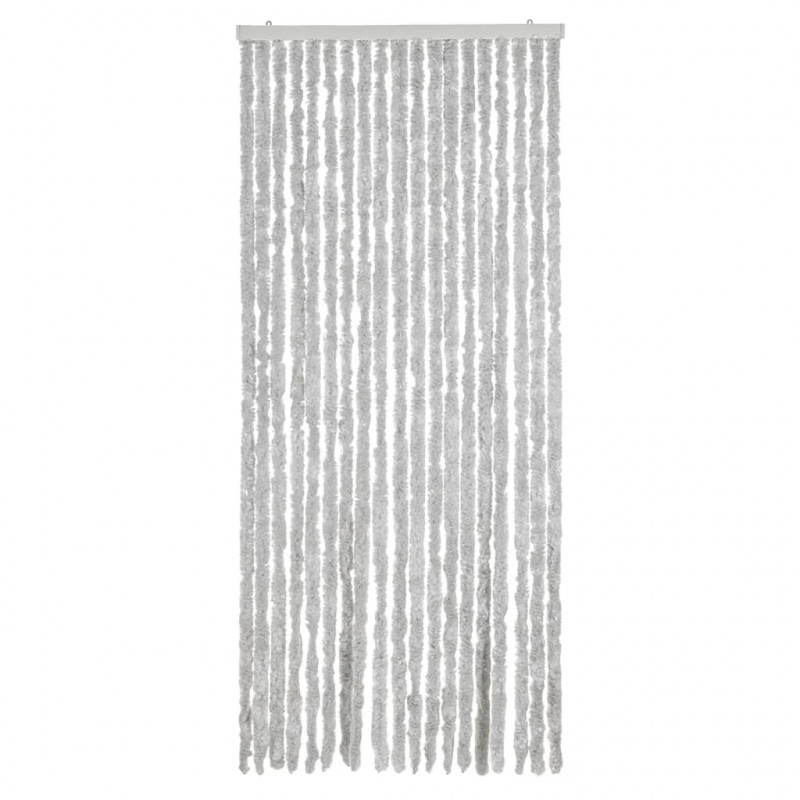 Zasłona przeciwko owadom, szara, 56x185 cm, szenil