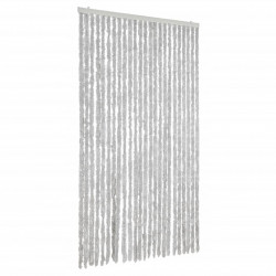 Zasłona przeciwko owadom, szara, 100x230 cm, szenil