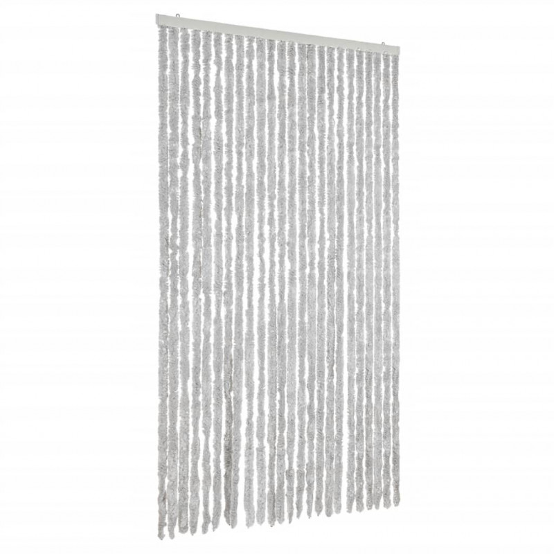Zasłona przeciwko owadom, szara, 100x230 cm, szenil