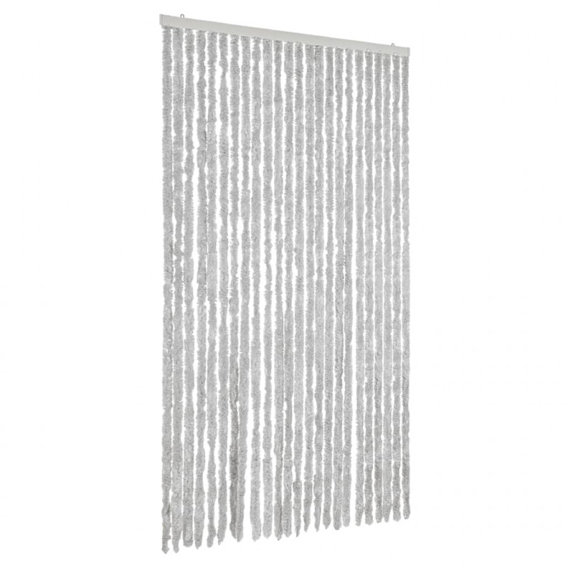 Zasłona przeciwko owadom, szara, 100x200 cm, szenil