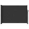 Zwijana markiza boczna, czarna, 140x500 cm