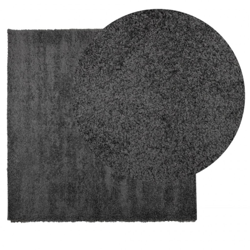 Dywan z długim włosiem PAMPLONA, antracytowy, 200x200 cm
