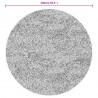 Dywan z długim włosiem PAMPLONA, antracytowy, Ø 240 cm