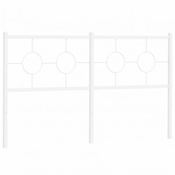 Metalowe wezgłowie, białe, 150 cm