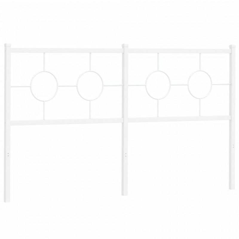 Metalowe wezgłowie, białe, 150 cm