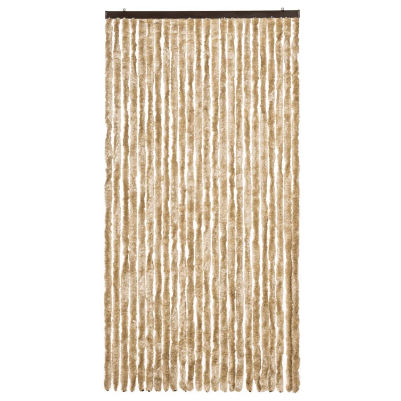 Zasłona przeciwko owadom, beżowa, 100x230 cm, szenil